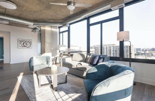 Baileys Crossroads Apartment | Landing | Chic 2BD, Gym, Game Room