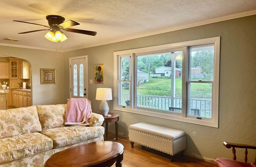 Shady Spring House | Let the frogs sing you to sleep at night in this family and pet friendly home.
