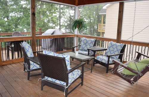 La Follette House | Level Lakefront Lot, 2-Story Dock, Water Slide, Great Location