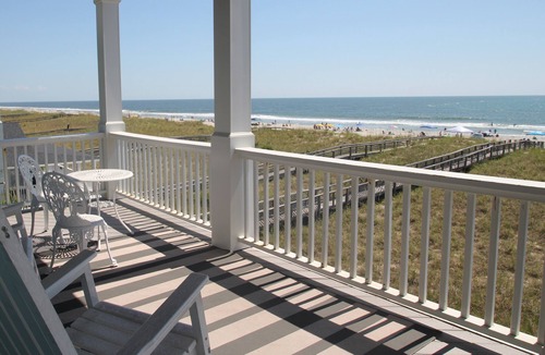 North Carolina Coast Villa | LOCATION! Stunning OCEANFRONT Views, POOL, ELEVATOR to all floors, Pri Parking