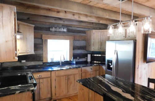 Mount Airy Cabin | Log Cabin with Koi Pond in Mayberry on the “Surry County Wine Trail”