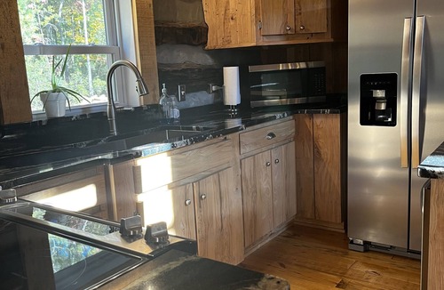Mount Airy Cabin | Log Cabin with Koi Pond in Mayberry on the “Surry County Wine Trail”