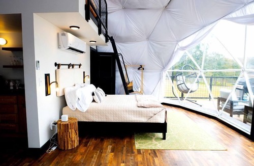 Coosa Cabin | Luxurious Dome with Lake Views in Cedar Bluff, Alabama