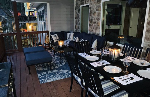 La Follette House | Luxury Lakefront 9 Bedroom 8 bathroom with 2-Story Dock & Arcade Room Sleeps 28