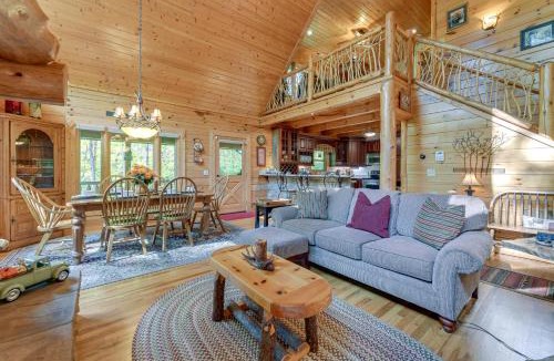 Cataloochee Ranch House | Luxury Maggie Valley Log Cabin, Private Retreat!