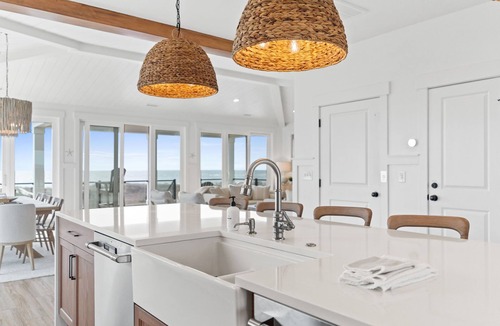 Oak Island House | Luxury Oceanfront, Pool, Pickleball, Tiki Bar & More