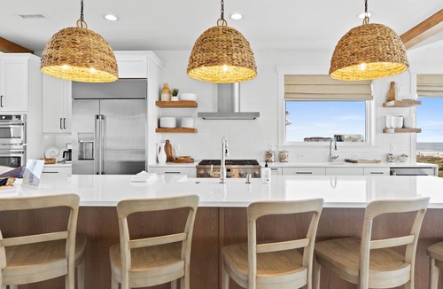 Oak Island House | Luxury Oceanfront, Pool, Pickleball, Tiki Bar & More