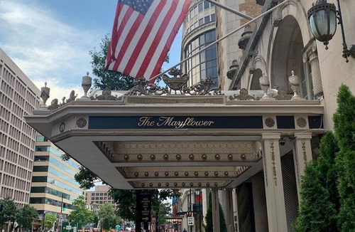 Connecticut Ave - K Street Apartment | Marriott Mayflower hotel. Start your engines for the Freedom 250 Grand Prix