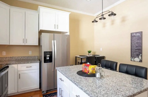 East Durham House | Modern 3-bedroom house, TV each room,big fence yard, Pet stay free, Lighted Deck
