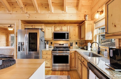 Cherry Log Cabin | Mountain Sunset Views, Ideally Located Between Downtown Blue Ridge and Ellijay!