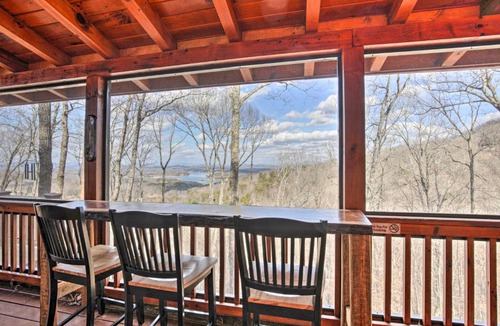 Blue Ridge House | Mountain Top Cabin with Lake View, Games and Hot Tub!