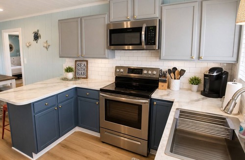 Long Beach House | Nauti Dreamz – 4BR Family Beach Retreat, Steps from Oak Island Shore!