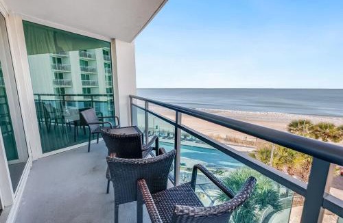 Downtown Myrtle Beach House | New Corner Suite 2BR, Direct Ocean and City Views