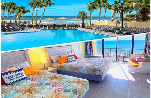Myrtle Beach Apartment | New ! Ocean Reef Resort-Unique Renovated Oceanfront Condo -Free parking - Amazing pools & Views