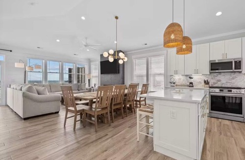 North Topsail Beach House | New Oceanfront, Elevator, Private Beach Access, Decks on Dune
