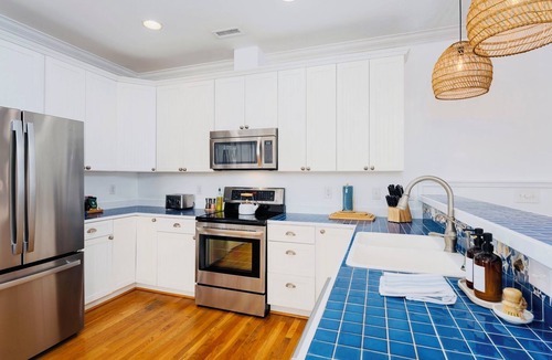 North Carolina Coast Cottage | New! Paradise Cove Steps to Beach, Luxe, 3 Kings, Theater, Game Room, Wave Room!