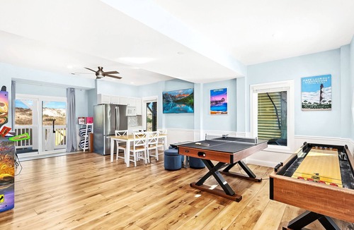 Rodanthe House | Oceanfront 6BR Pool, 2 Hot Tub Private Beach Games