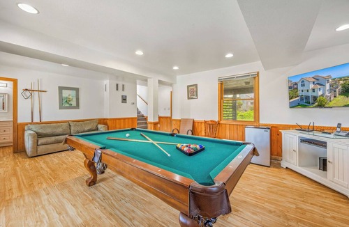 Salvo House | Oceanfront Dog Friendly Home with Private Pool, Hot Tub, Game Room, Basketball