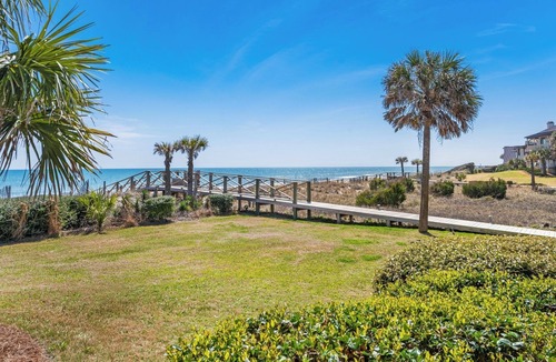 Debordieu Colony Condo | Oceanfront downstairs villa; that opens to a porch overlooking the ocean