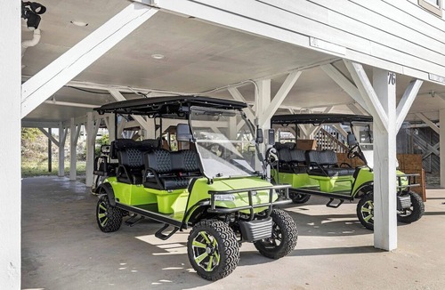 Ocean Isle Beach House | Oceanfront, Pool, GolfCart, & Free EV Charger!
