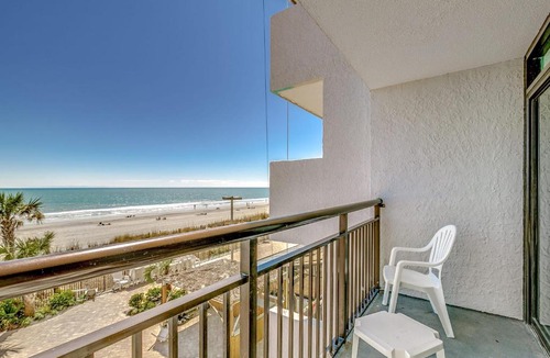 Myrtle Beach House | Oceanfront Studio King Bed SMART TV Direct Ocean Views