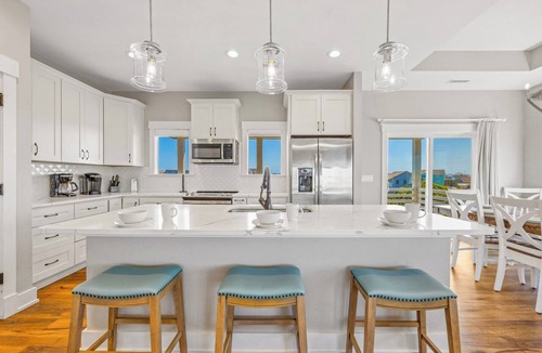 Salvo House | Oceanview Dog Friendly Home w/Private Pool, Hot Tub, Game Room, Beach Nearby