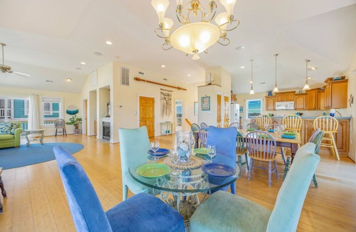 Rodanthe House | Oceanview Dog Friendly with Private Pool, Hot Tub, Elevator, Game Room, Theater