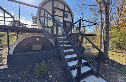 Lancaster Cabin | Our Tubes offer a camping experience for those that love the outdoors but also love a bed.