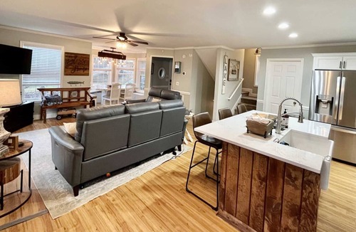 Lavonia House | Plenty of Deep Water at our Dock + Game Room, Firepit, Golf Cart + Pets welcome!