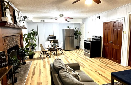 Gastonia Apartment | Private 1BR Mins to Downtown | Serene Backyard
