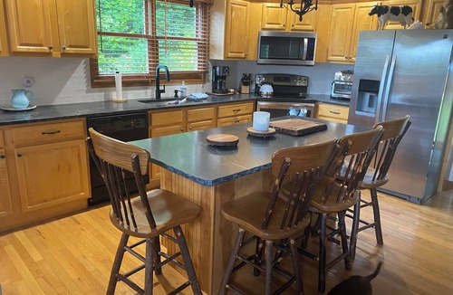 Blairsville House | Private, 5 STAR Mtn. Home. Amazing LR Views, Hot Tub, 2 Decks, & Game Room!