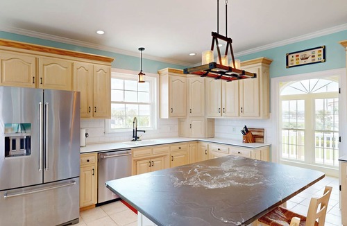 Sneads Ferry House | Private Dock! Ocean & ICW views! Hot tub! Steps to the beach. Dogs ok.