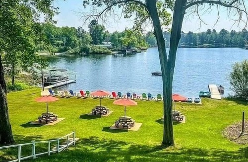 Harrison House | Private Lakefront Resort | House + 4 Cottages | Sleeps 37