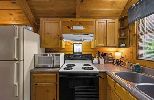 Sevierville Cabin | Private Studio Log Cabin! Hot Tub,Fireplace,Relax!