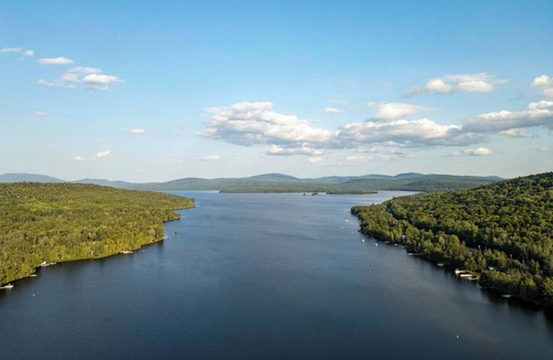 Oquossoc House | Rangeley Lakefront 3BR | Private Dock, Dogs OK