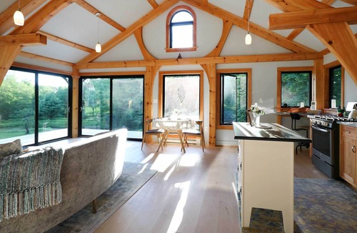 Spring Mills Cabin | Restorative Spring Mills Retreat w/ Pond!
