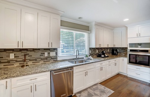 Harbor House House | River's Edge - Spacious Waterfront Home with Pool, Firepit, Gameroom, & Dock! Near City & Pets OK!