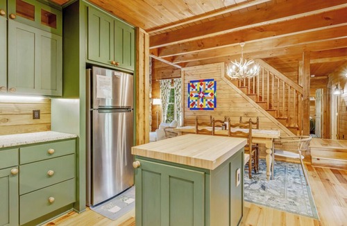 Rutherfordton Cabin | Riverfront cabin, private, hot tub, firepit, quiet, gated community