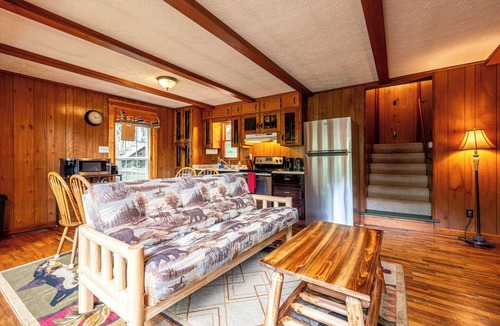 Raccoon Ridge Cabin | Riverfront Hot Tub Convenient Location