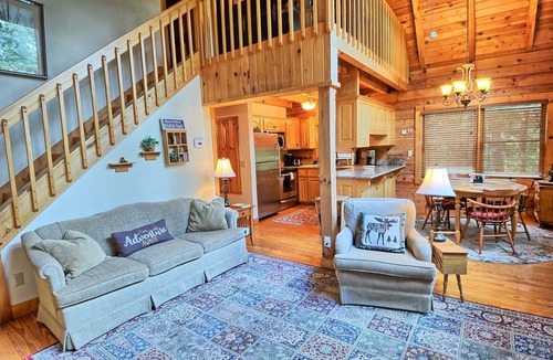 West Jefferson Cabin | Rustic River Escape in West Jefferson, NC - 4BR Cabin for up to 8 guests.