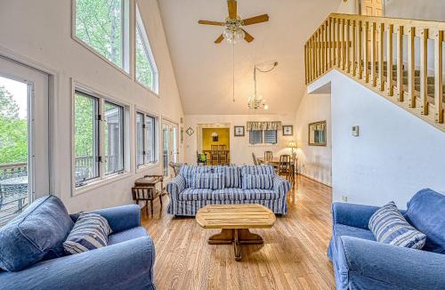 High Point House | S'thern Rock - Lakefront home with views, dock, screened porch, canoe
