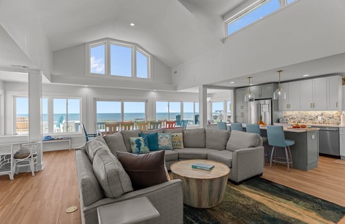 North Carolina Coast House | Sand By Me, 10BR Oceanfront Estate w/Private Pool, 2 Kitchens, Sleeps 24
