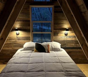 Zirconia Ski Chalet | Secluded Off-Grid Cabin Retreat with Fire Pit & Sauna in Zirconia, North Carolina