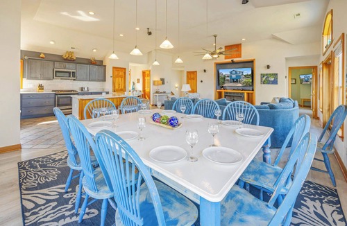 Farrow Shores House | Semi-Oceanfront Dog Friendly Home w/Private Pool, Hot Tub, EV Charger, Game Rm