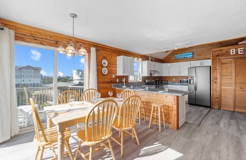Salvo House | Semi-Oceanfront Salvo Home with Foosball, Grill, and Nearby Beach Access