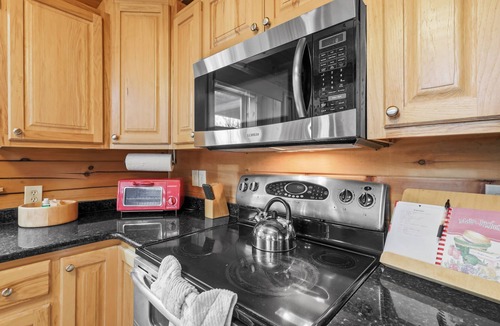 Todd Cabin | Serene Creek Cabin w/Fire Pit, Air Hockey, Pool, Yard, Pet Friendly near Todd!