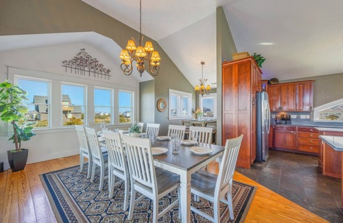 Wind Over Waves House | Soundfront Salvo Home w/Saltwater Pool, Hot Tub, Elevator, Theater, Tiki Bar