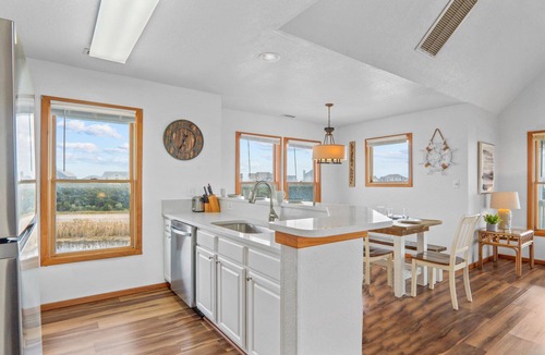 Kinnakeet Shores House | Soundside Dog Friendly w/Hot Tub, Smart TVs, Community Pool & Tennis/Pickleball