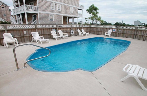Wind Over Waves House | Soundside Dog Friendly w/Private Pool, Hot Tub, Elevator, Community Boat Ramp