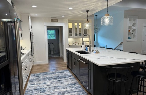 Southern Shores House | Southern Shores 4BR5BA gem! Easy walk to beach, private pool, hot tub, elevator!